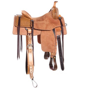Martin Saddlery Natural Antique 1/4 Breed Coarse Weave Performance Saddle
