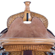 Martin Saddlery Natural Antique 1/4 Breed Coarse Weave Performance Saddle