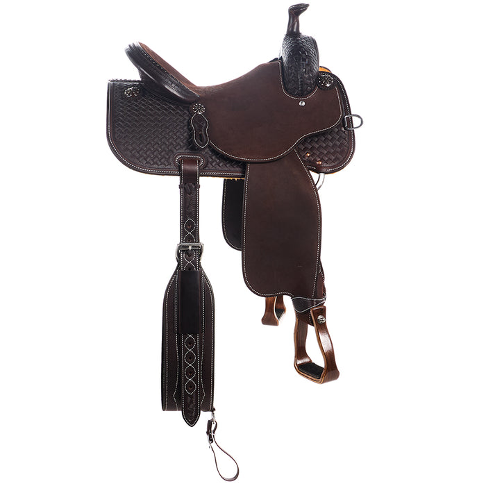 Martin Saddlery Chocolate 1/2 Breed Coarse Weave All Around Saddle