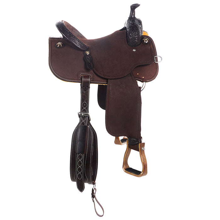 Martin Saddlery Chocolate 1/8 Breed Desert Flower All Around Saddle