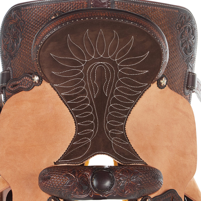 Martin Saddlery 1/2 Breed Desert Flower/Mini Basket All Around Saddle