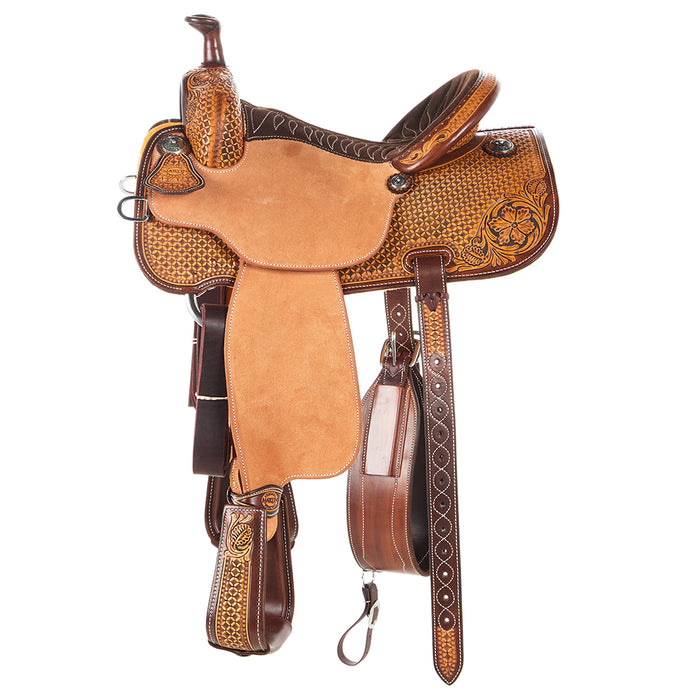 Martin Saddlery 1/2 Breed Wyoming Flower/Waffle All Around Saddle