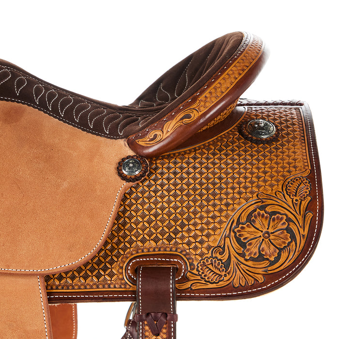 Martin Saddlery 1/2 Breed Wyoming Flower/Waffle All Around Saddle