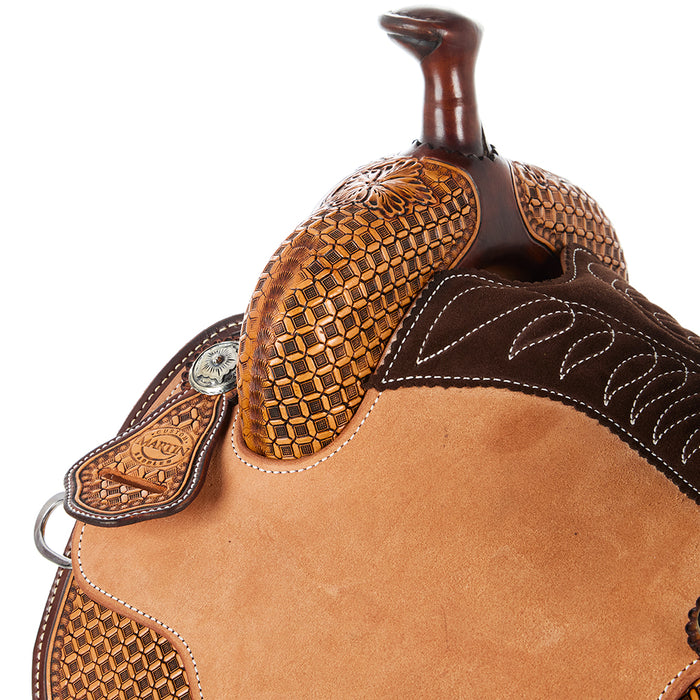 Martin Saddlery 1/2 Breed Wyoming Flower/Waffle All Around Saddle