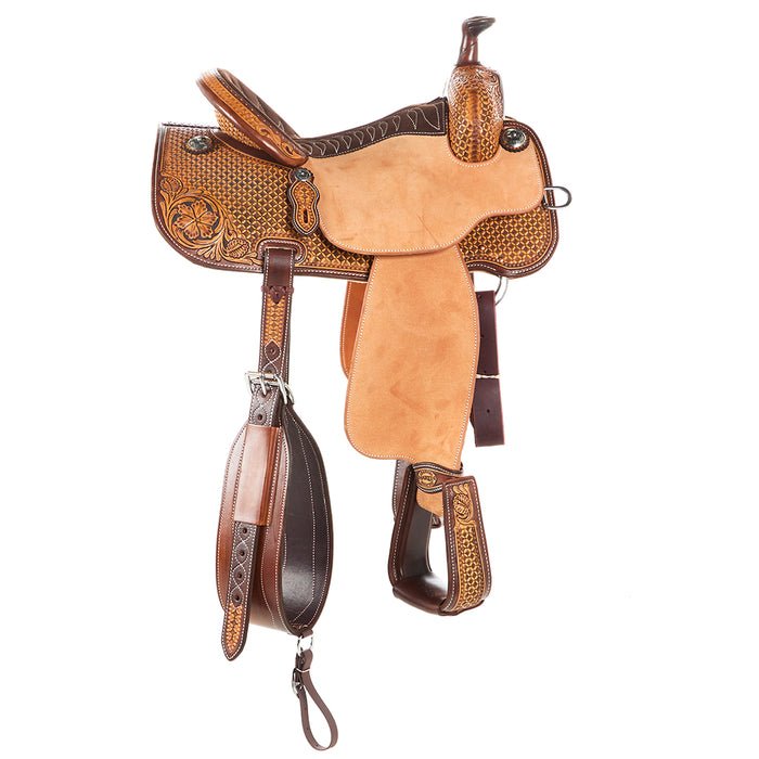 Martin Saddlery 1/2 Breed Wyoming Flower/Waffle All Around Saddle