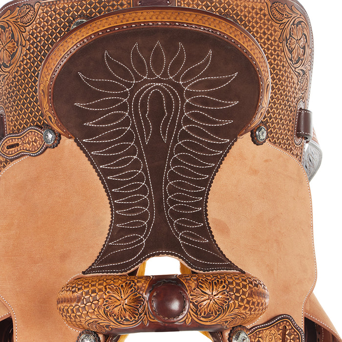 Martin Saddlery 1/2 Breed Wyoming Flower/Waffle All Around Saddle
