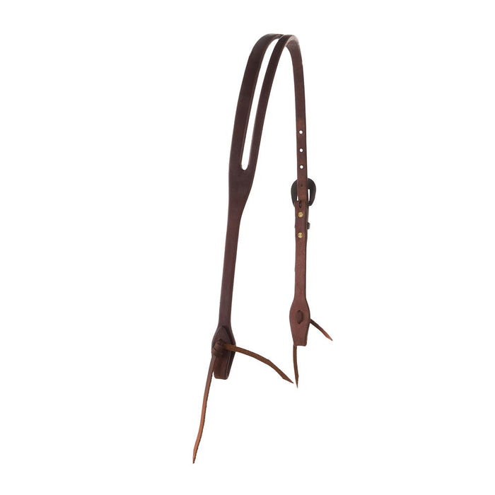Cowperson Tack 5/8in Slot Ear Headstall with Cash Money Buckle