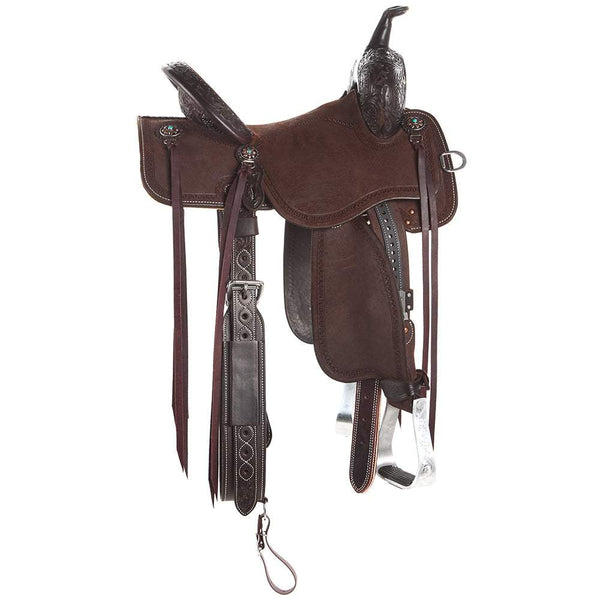 Martin Saddlery chocolat roughout cuir bandeau coupe tête Martin Saddlery chocolat roughout cuir bandeau coupe tête