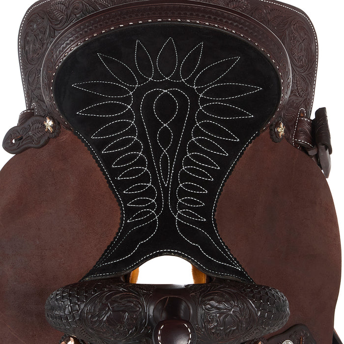 Martin Saddlery 13.5in Chocolate 1/2 Breed Combo BTR Barrel Saddle