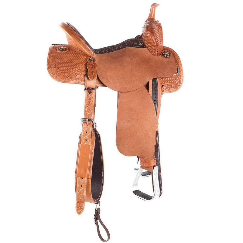 Martin Saddlery 14.5in 1/2 Breed Natural Stingray Barrel Saddle