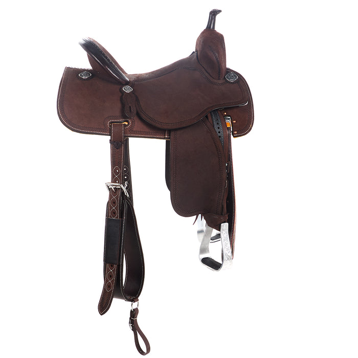 Martin Saddlery Chocolate Roughout Stingray Barrel Saddle