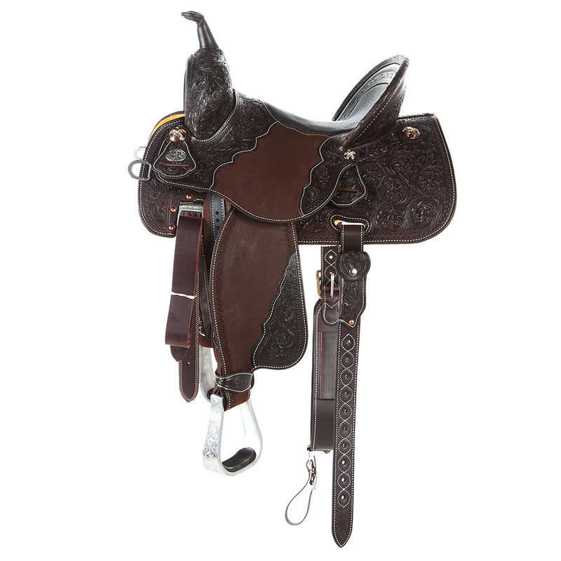 Martin Saddlery Chocolate Alpine Tooled Roughout Stingray