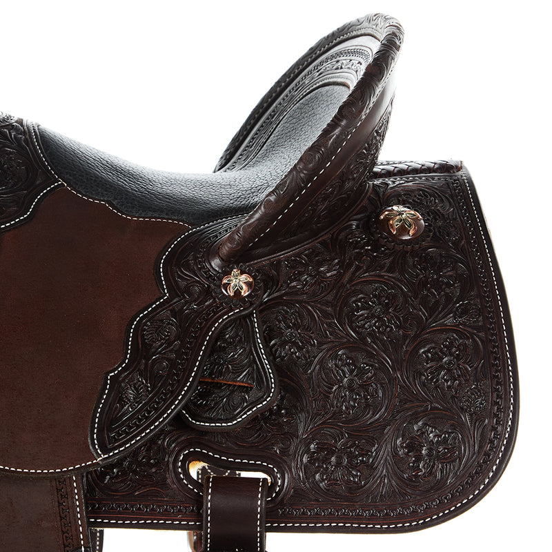 Martin Saddlery Chocolate Alpine Tooled Roughout Stingray