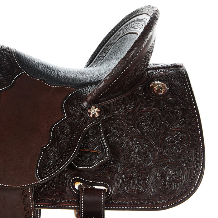 Martin Saddlery Chocolate Alpine Tooled Roughout Stingray