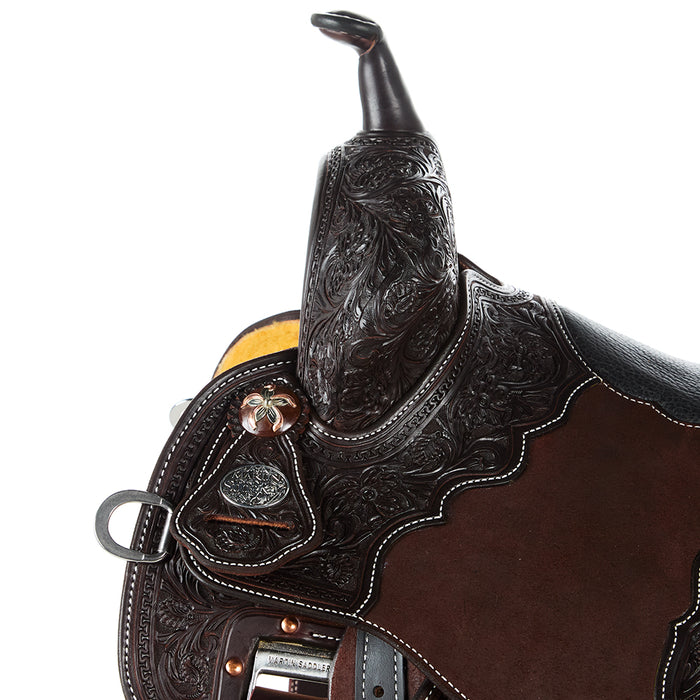 Martin Saddlery Chocolate Alpine Tooled Roughout Stingray