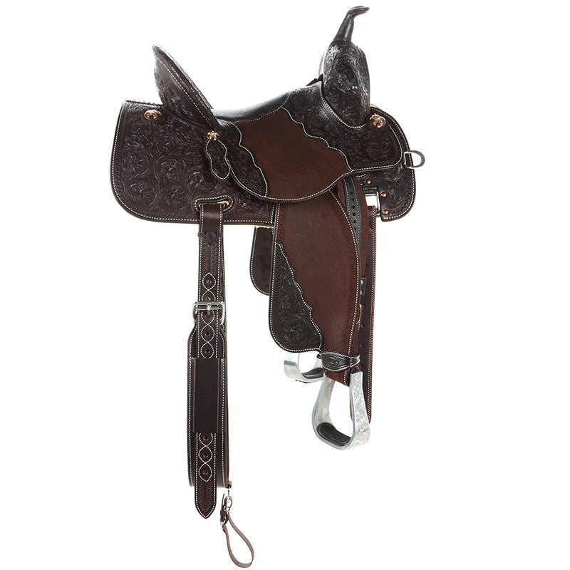 Martin Saddlery Chocolate Alpine Tooled Roughout Stingray
