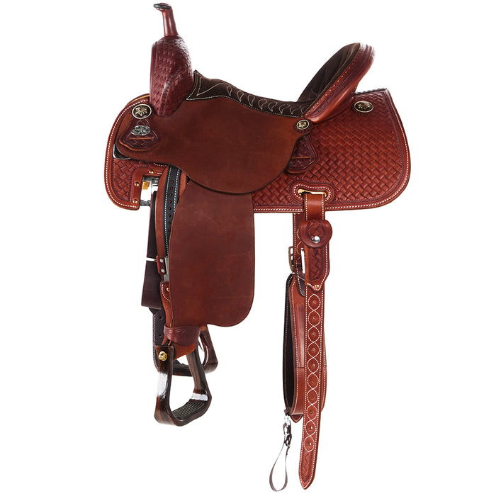 Martin Saddlery Chestnut 1/2 Breed Course Weave 14.5in Stingray