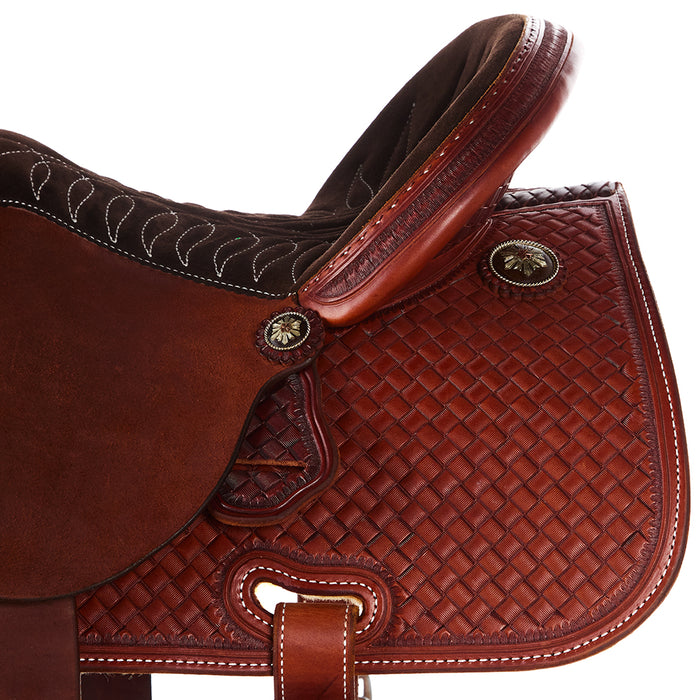 Martin Saddlery Chestnut 1/2 Breed Course Weave 14.5in Stingray