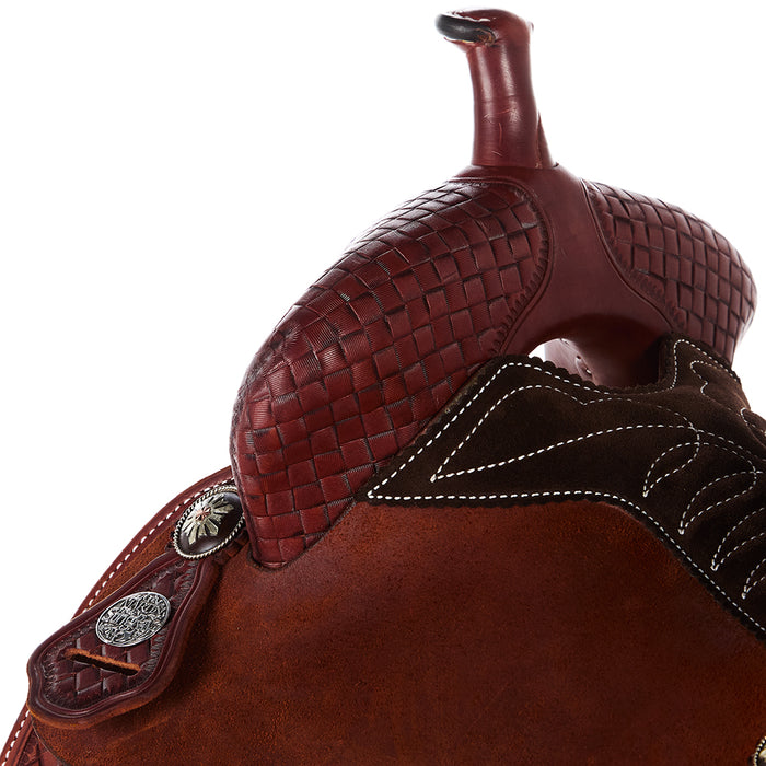 Martin Saddlery Chestnut 1/2 Breed Course Weave 14.5in Stingray