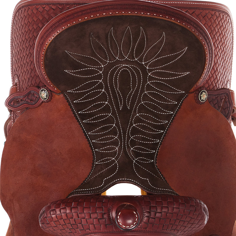 Martin Saddlery Chestnut 1/2 Breed Course Weave 14.5in Stingray