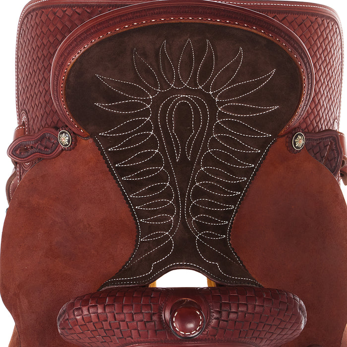 Martin Saddlery Chestnut 1/2 Breed Course Weave 14.5in Stingray