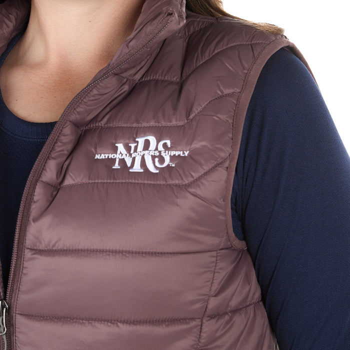 NRS Texas Rose Taupe Puffer Vest