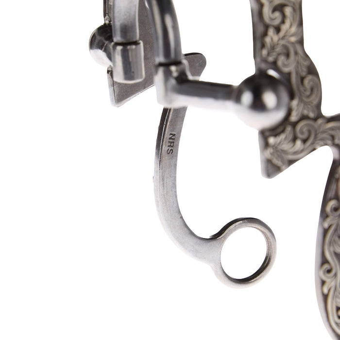 NRS Silver Seven Smooth Correctional Port Shank Bit