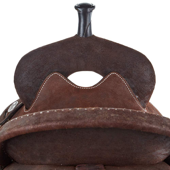 Martin Saddlery Chocolate Roughout Crown C Barrel Saddle