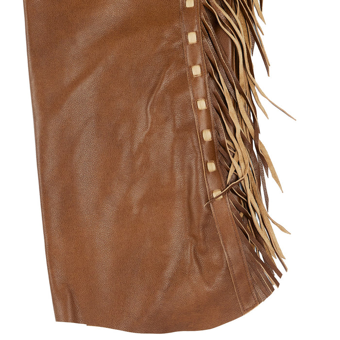 NRS Brown Smooth and Cream Lace Large Chaps