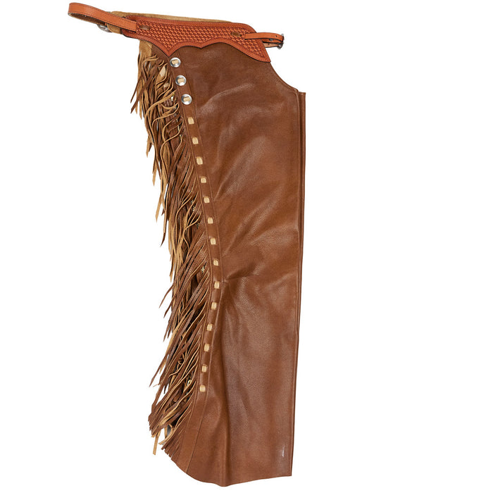 NRS Brown Smooth and Cream Lace Large Chaps