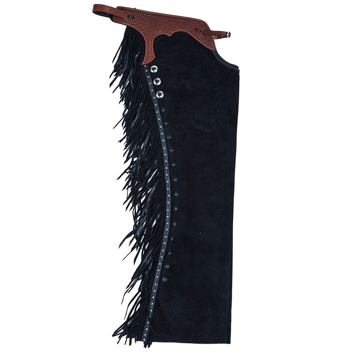 NRS Black Silver Spot Medium Chaps