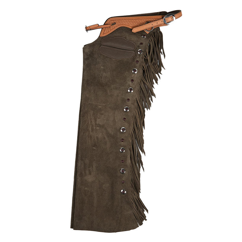 NRS Roughout Slate Gray and Brown Lace Medium Chaps