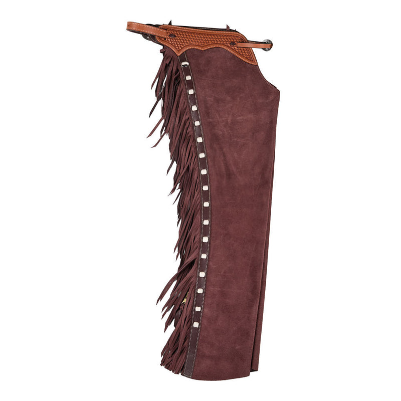 NRS Roughout Burgundy and White Lace Small Chaps