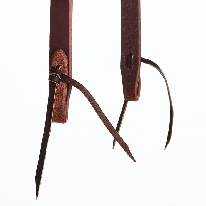 Cowperson Tack 1`` Praying Cowboy Buckle Slit Ear Headstall