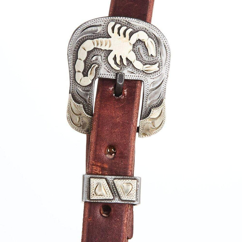 Cowperson Tack 3/4`` Scorpion Buckle Slit Ear Headstall
