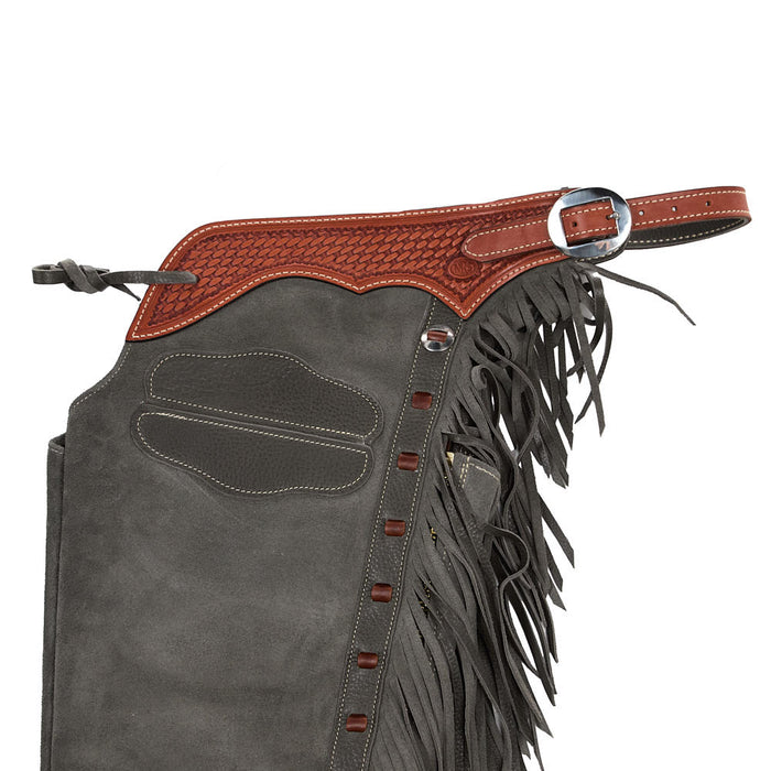 NRS Dark Gray Roughout Borderline Chaps