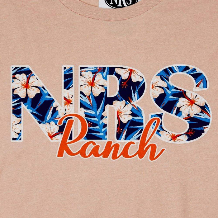 NRS Ranch Peach Hawaiian Logo Tee