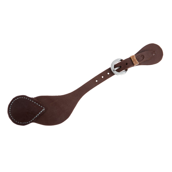 NRS TACK Oiled Hermann Oak Button Cover Men`s Spur Straps