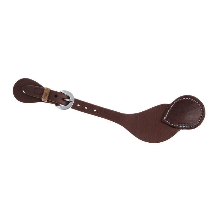 NRS TACK Oiled Hermann Oak Button Cover Men`s Spur Straps