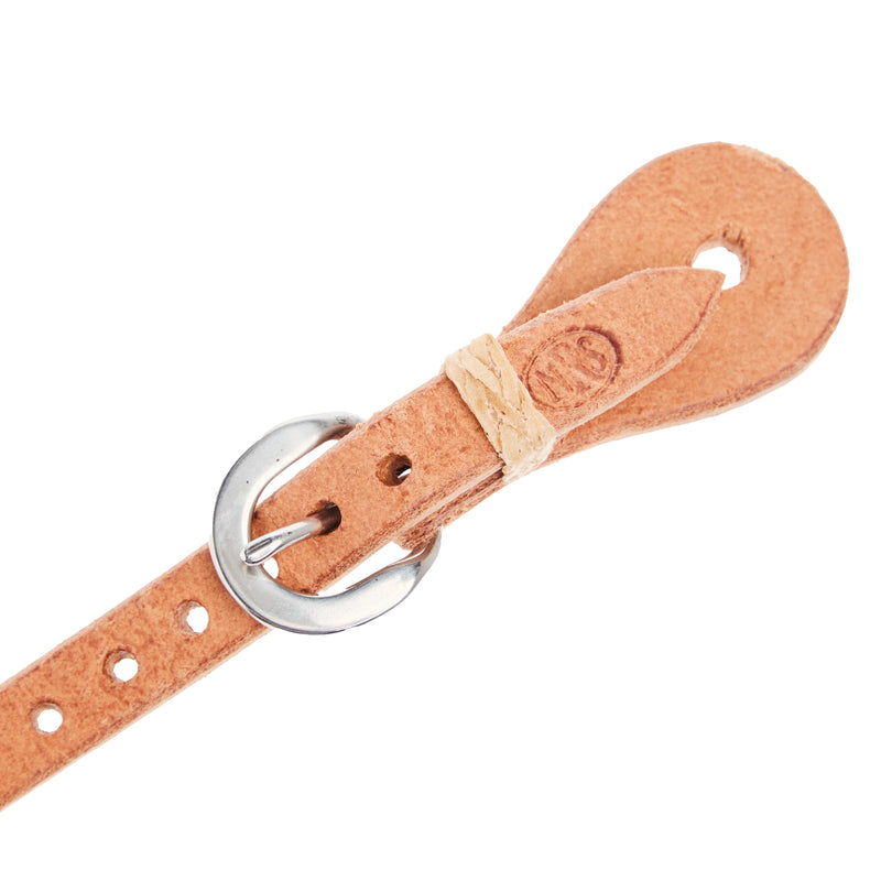 NRS TACK Natural Roughout Hermann Oak Button Cover Mens Spur Straps