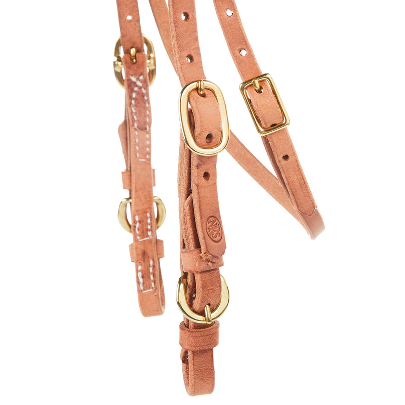 NRS TACK Knotted Browband Headstall with Quick Change Buckles