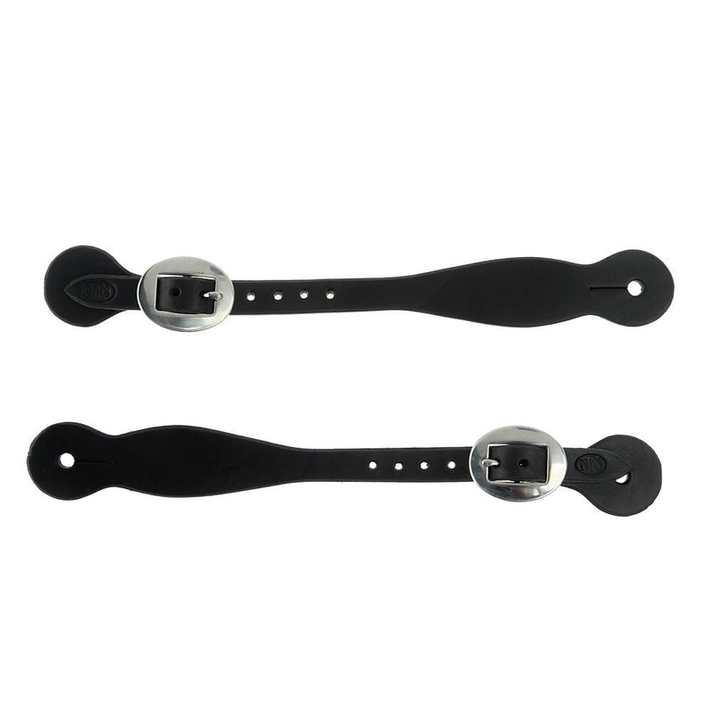NRS Tack Men`s Black Basic Spur Strap