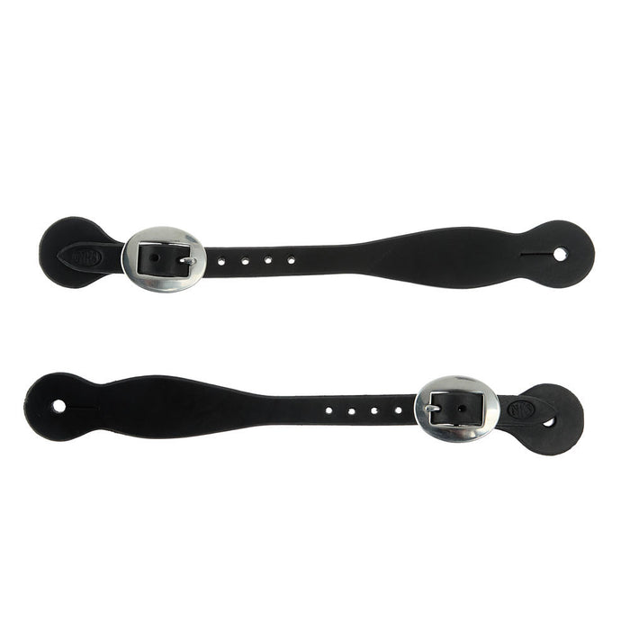 NRS Tack Men`s Black Basic Spur Strap