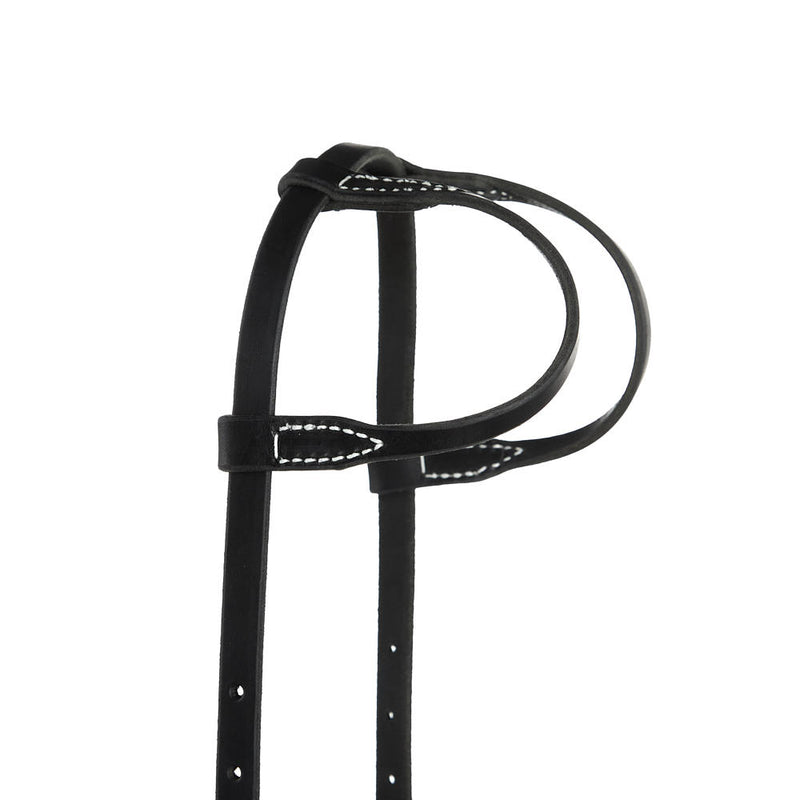 NRS Tack Black Double Ear Headstall