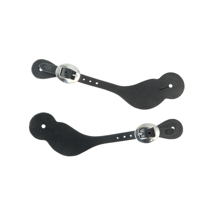NRS Tack Men`s Black Dove Wing Spur Strap