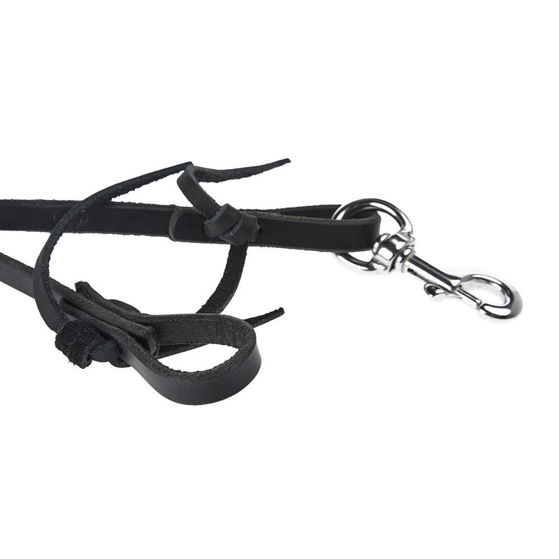 NRS Tack Black 1/2in x 8ft Flat Roping Reins