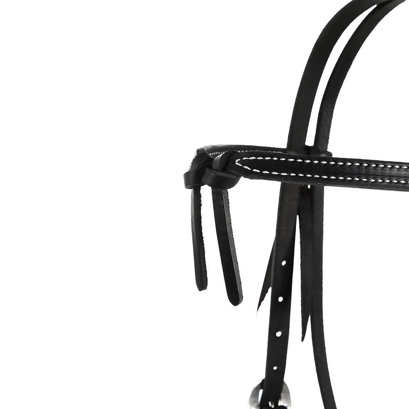 NRS Tack Black Knotted Browband Headstall