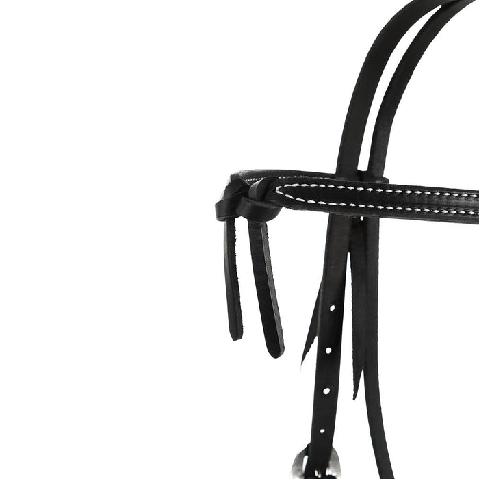 NRS Tack Black Knotted Browband Headstall