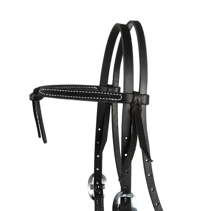 NRS Tack Black Knotted Browband Headstall