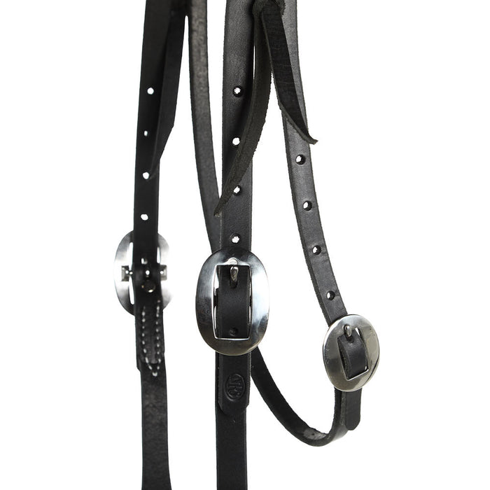 NRS Tack Black Knotted Browband Headstall